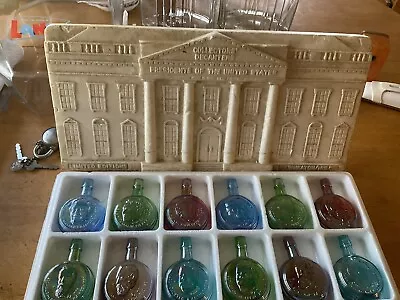 $45 • Buy Wheaton Collectors Set Of 12 Presidents Small Glass Decanters 