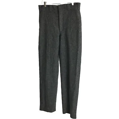 WOOLRICH Heavy Wool Pants Vtg 1978 Gray Hunting USA Mens 34  X 35” Unhemmed NOS • $112