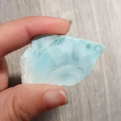 Larimar - Crystal Rough / Raw Slice Piece (Polished Carving Mineral Gemstone) • £12
