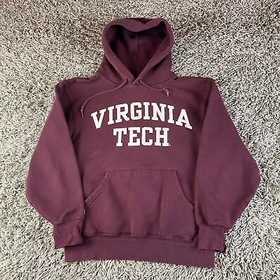 Vintage Virginia Tech Hoodie Mens Medium M Jansport Red Pullover 90s Collegiate • $30