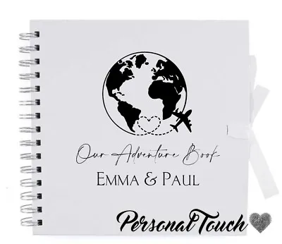 Personalised Memories Travel Scrapbook Photo Album 8x8 Book Journal Gift Couples • £14.99