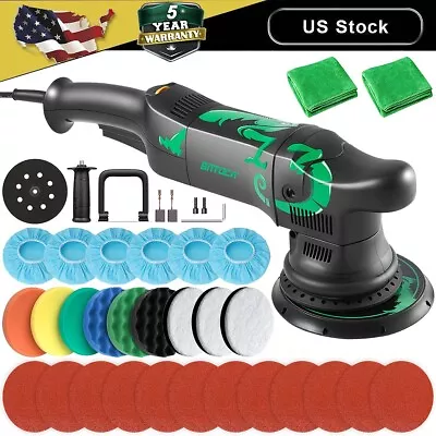 Dual Action Car Polisher Buffer Orbital Polish Machine 6  Polishing Pads Sander • $88.98