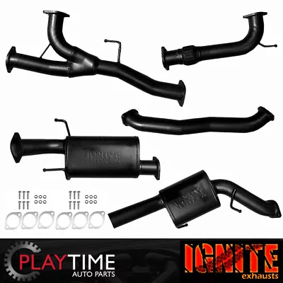 3 Inch Cat Back Exhaust For Nissan Patrol Y62 S5 5.6L V8 My20 Mid Muffler Blk • $830