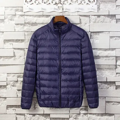 Men's Duck Down Jacket Ultralight Coat Hooded Puffer Jacket Bubble Coat Winter+ • $25.64
