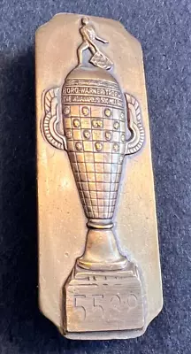$120 • Buy Indy 500 Bronze Pit Badge 1951 #5538, Indianapolis Motor Speedway