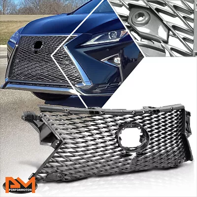 For 16-19 Lexus RX350 RX450H W/ Front Camera Diamond Mesh W/Badge Slot Grille • $103.89