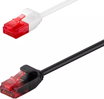 £3.99 • Buy Thin Flexible Cat6 Ethernet Network Cable RJ45 Copper Short / Long Lot Slimline