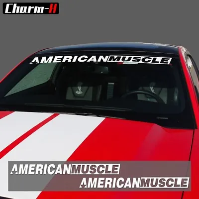 American Muscle Car Murica Windshield Decal Vinyl Decal • $12.95