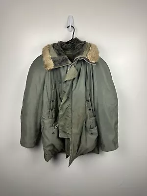 Vintage Extreme Cold Weather Parka N-3B Military Winter Coat Size XL Distressed • $50