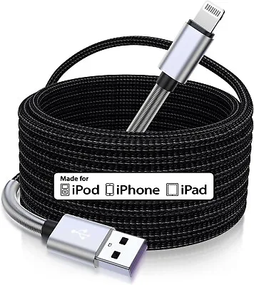 $12.29 • Buy 15 Ft Extra Long Iphone Charger Cord, [Apple Mfi Certified] Iphone Charging Cabl