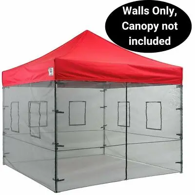 10x10 Pop Up Canopy Tent SIDEWALLS Food Service Vendor Sidewalls WALLS ONLY • $114.99