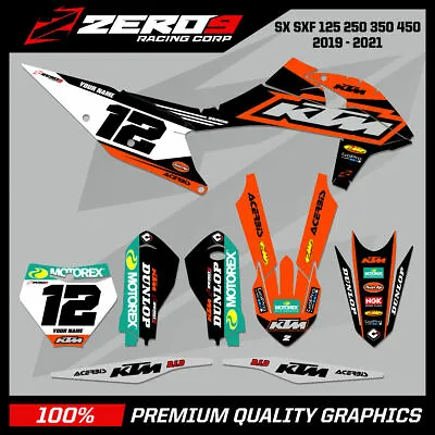 Custom MX Graphics Kit: KTM SX SXF EXC EXCF XC XCW 125-500 - TREPID • $150.01