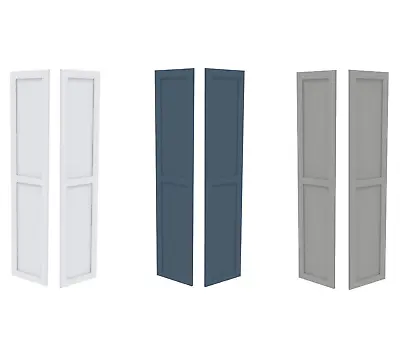 Homebase Double Wardrobe Doors Matte Shaker & Gloss Fitted Freestanding Bedroom • £63