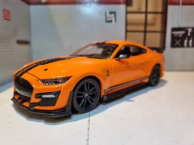 Mustang Shelby GT500 Orange Ford 2020 1:24 Scale V8 GT Diecast Model Car 31532 • £24.95