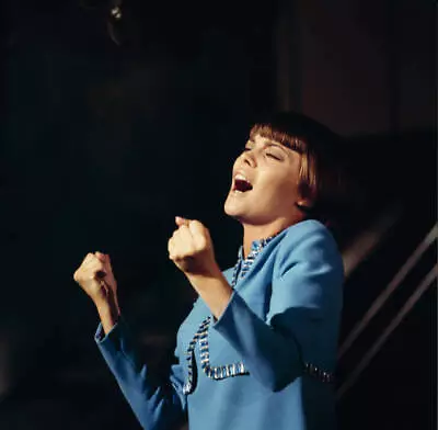 Singer Mireille Mathieu Performs On A Tv Show In The 1960S Old Musc Photo • $5.78