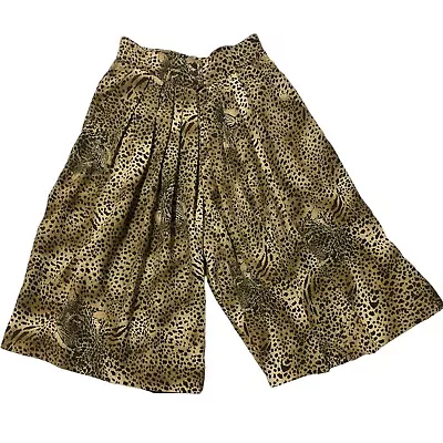 C & A Vintage Animal Print Palazzo Pants Size 38 • $44.95