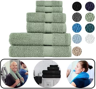 Hotel Quality 100% Cotton Towels Set - Bath  Hand Face Daily Use Towels • £20.99