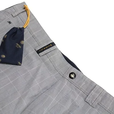 Meyer NWT Chinos / Casual Pants Size 33 US Augusta Gray Plaid Cotton Blend • $108