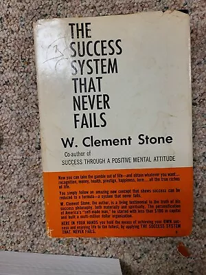 The Sucess System That Never Fails  Book By W Clement Stone 5/22 • $5.99