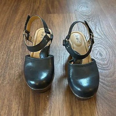 BOC Natasha Black Mary Jane Clogs - Size 7 • $39