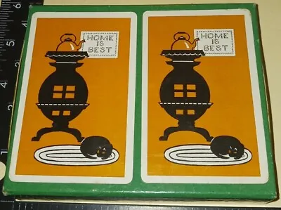 Vintage Canasta Playing Cards Old Dutch Oven Home Is Best Used (Box8) • $8