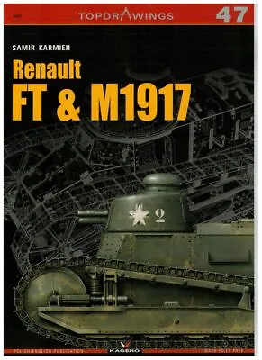 Renault FT & M1917 TopDrawings Kagero + Mask Foil • $18.50