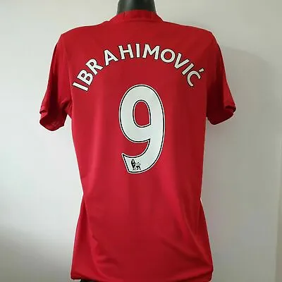 IBRAHIMOVIC 9 Manchester United Shirt - Medium - 2016/2017 - Adidas Home Jersey • £69.99