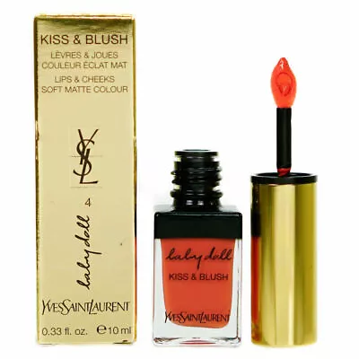 Yves Saint Laurent Kiss And Blush #4 Orange Fougueux Blusher & Lipgloss • £14.99