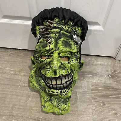 Frankenstein Rubber Mask Halloween Adult Size Adjustable Back • $29.99
