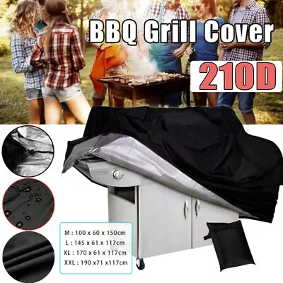 BBQ Cover 2/4/6 Burner Waterproof Outdoor Gas Charcoal Barbecue Grill Protector • $19.83
