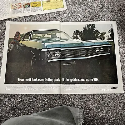 $12.99 • Buy ★ 1969 Chevrolet Impala Custom Coupe Gm Vintage Magazine Ad Special 69