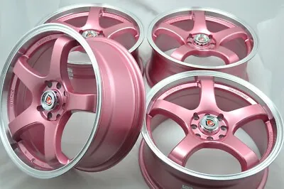 17 Pink Wheels Civic CL Aveo Vigor Fit Aveo Accord XB Prius C 4x100 4x114.3 Rims • $659