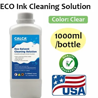 US Stock 1L Compatible ECO Solvent Ink Cleaning Solution • $29.04