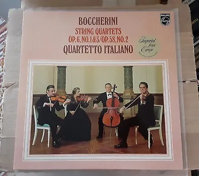9500305 Boccherini Quartetto Italiano String Quartets Op.6 No.13/Op.58 No.2 LP • $20
