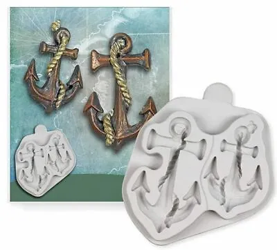 $8.17 • Buy Anchor Silicone Mold Polymer Bakeable Nautical Fondant Boat Ocean Clay Plaster