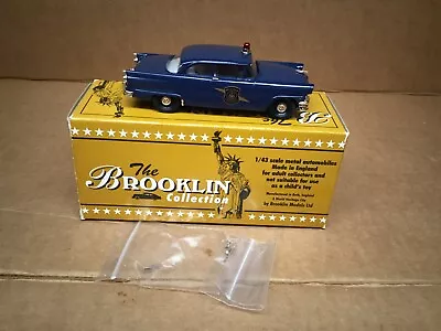 Brooklin Models Metal 1956 Ford Mainline 2dr Michigan State Police Car Brk.23aa • $79.95