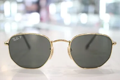 Ray-ban RB3548 Hexagonal Sunglasses In Gold And Green • $85