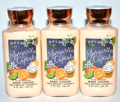 New 3 Bath & Body Works Margarita Cupcake Body Lotion 8 Fl Oz Shea Vitamin E • $24.95