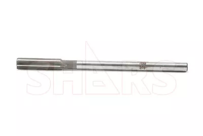 SHARS 3/8  HSS Straight Flute Straight Shank Chucking Reamer Fractional New !} • $11.29