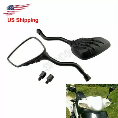 Skull Rear View Mirrors For Kawasaki Vulcan VN 1500 1600 Classic Mean Streak US • $26.14