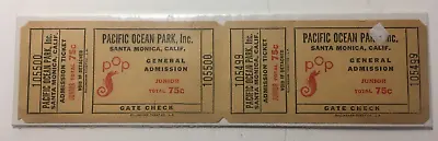PACIFIC OCEAN PARK Vintage Santa Monica Pier POP Amusement Park Tickets • $24.99