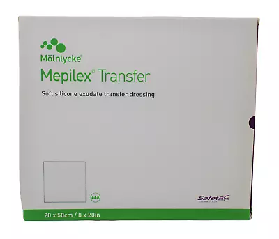 Molnlycke 294599 Mepilex Transfer Exudate Dressing 8x20   4 In A Box - Exp 01/25 • $49.99