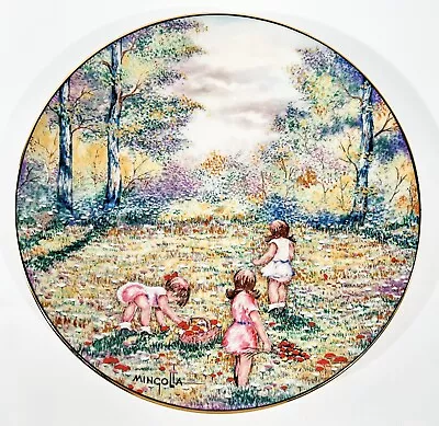 Vintage 1977 Calhoun’s Collectors Society PICKING FLOWERS By D Mingolla Plate • $20.99