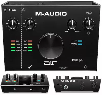 M-Audio Air 192 4 - 2 IN 2 Out 1 Mic - Interface Audio Usb-C For Mac Windows • $357.01