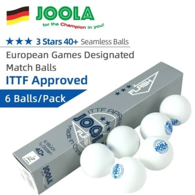 $16.99 • Buy JOOLA FLASH 3-Star 40+ New Material Table Tennis Balls Seamless  ITTF Approved
