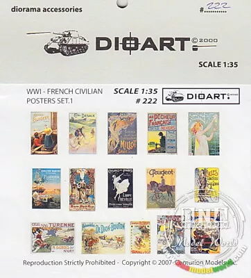 DioArt 1/35 WWI- French Civilian Posters V.1 • $5.15