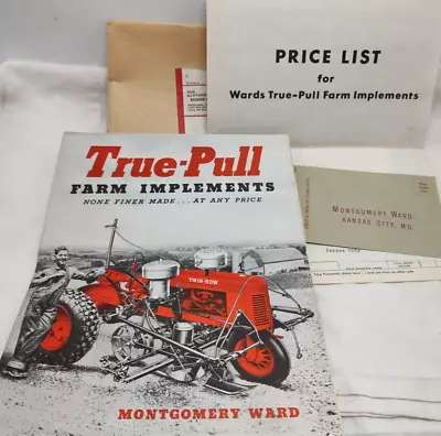 1941 Montgomery Ward Farm Implements & Machinery Catalog W/ Mailer & Price List • $9.99