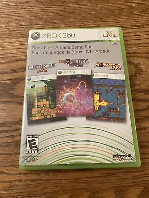$16.88 • Buy XBOX 360 Live Arcade Game Pack Lumines, Bomberman, Geometry Wars 2 Video Game