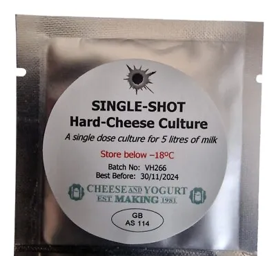 Single Shot Thermophilic Culture For Hard Cheese • £3.49