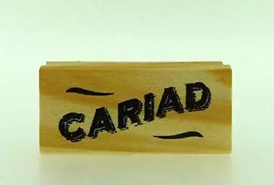 East Of India Rubber Craft Welsh Design Stamp Cariad Sweetheart/Darling • £3.25